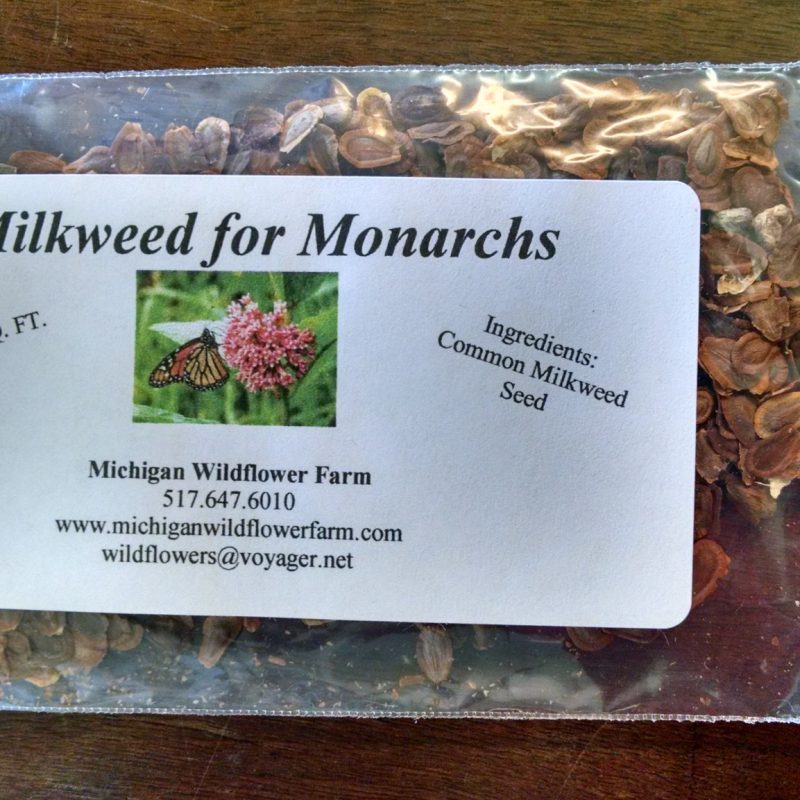 MILKWEED FOR MONARCH SEED PACKETS